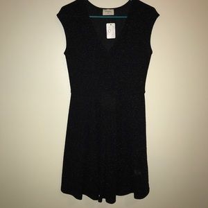 NWT Black Glitter Dress, Size M